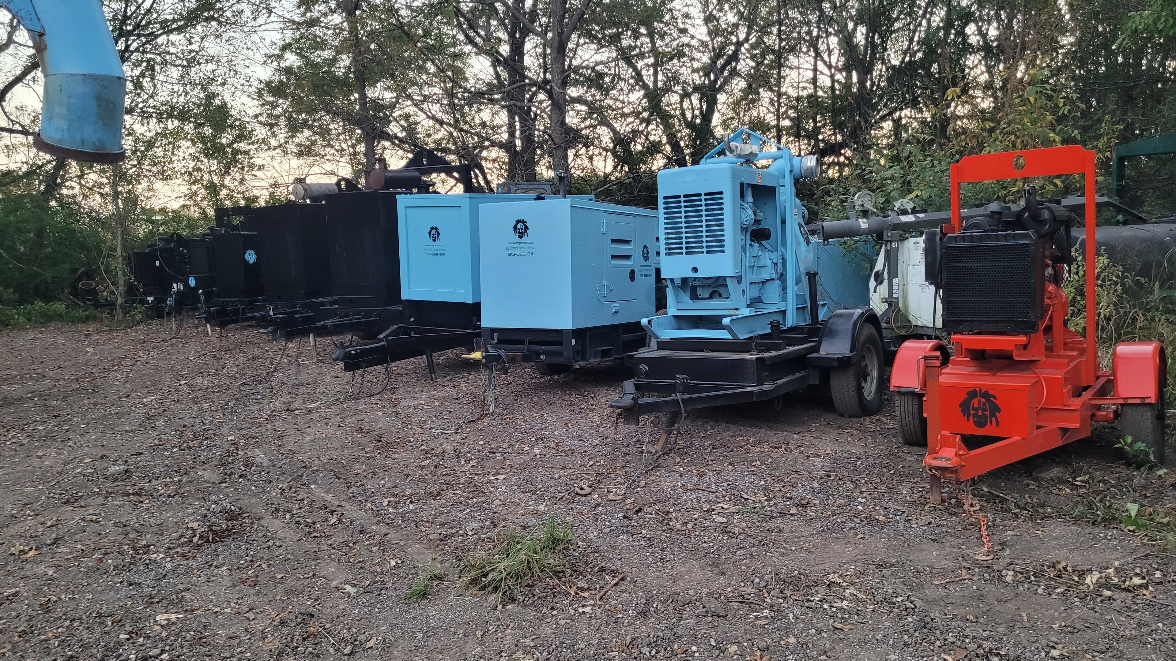 Water pump rental equipment